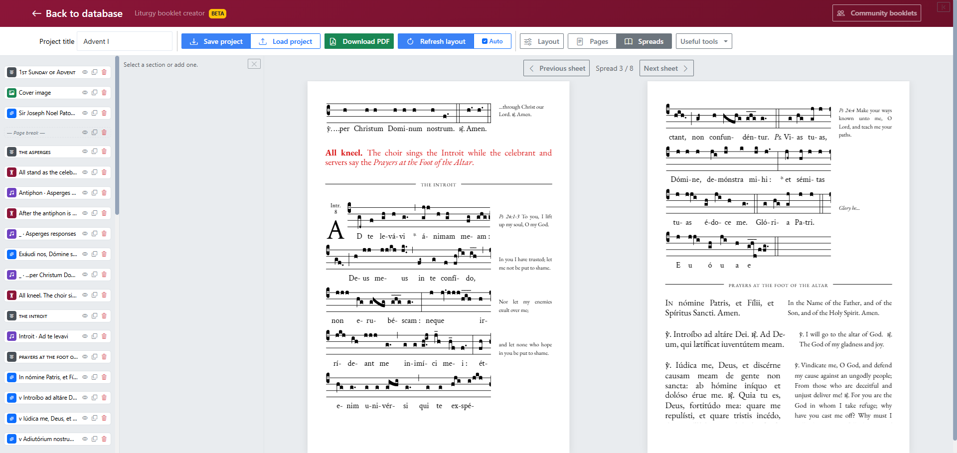 Booklet creator screenshot